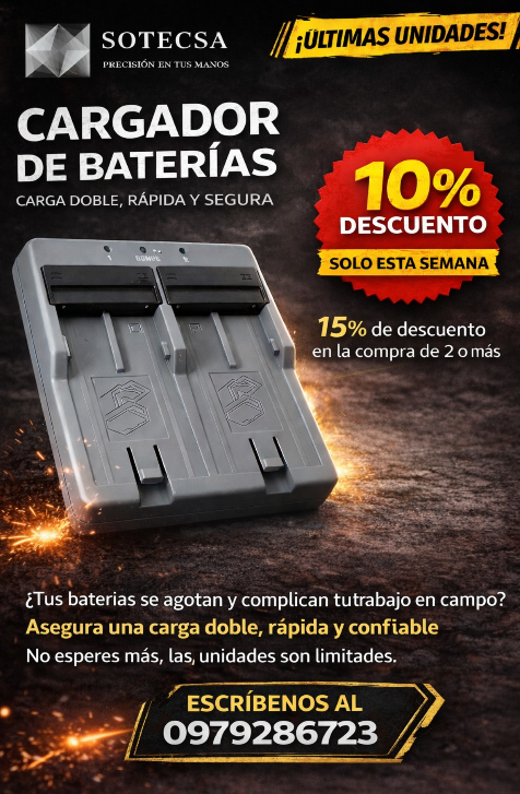 Promoción Cargador de Baterías SOTECSA